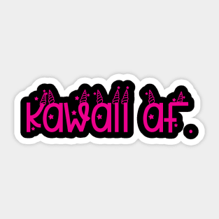 Kawaii af Sticker